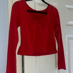 Red long sleeve women